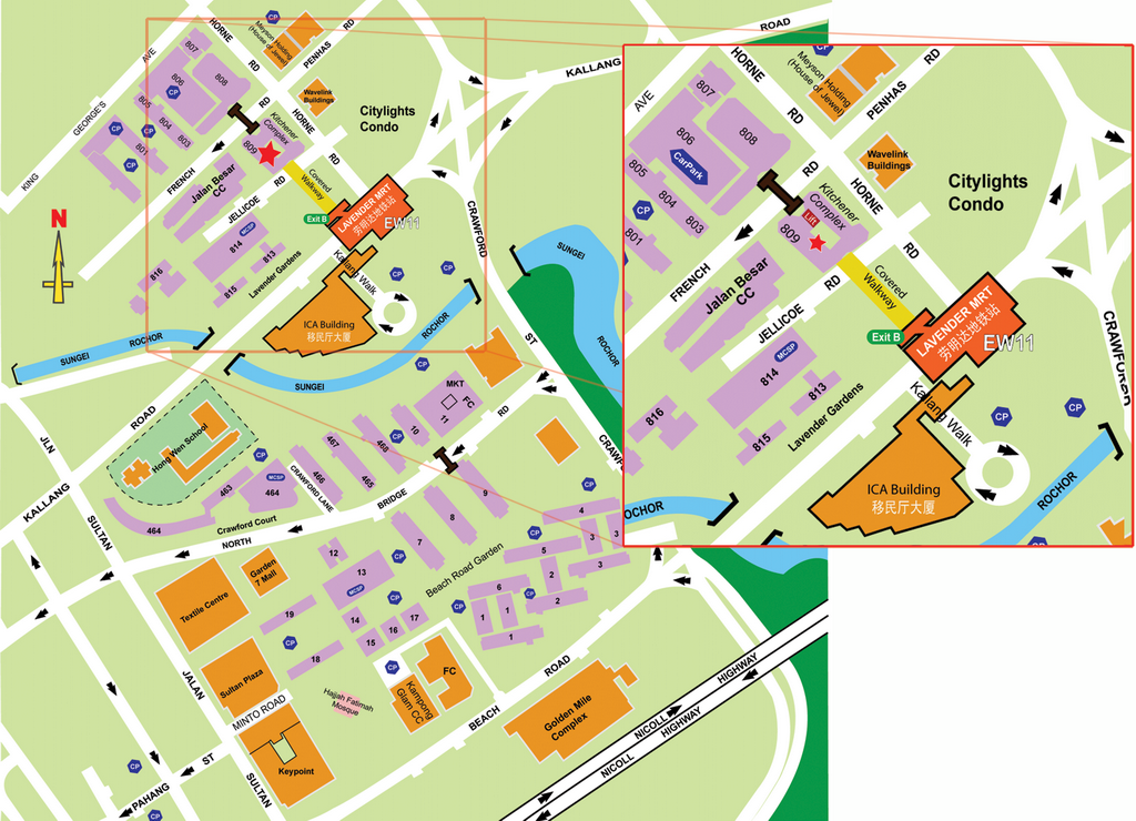 Lavender Office Map